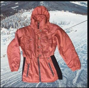 Vtg 90s/ y2k Nils fuchsia skiwear Snowboarding warm winter zip jacket sz 8